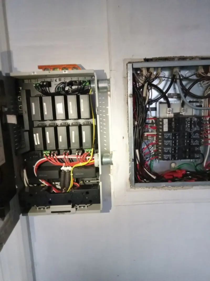 Electrical panel upgrade completed for Security Camera Wiring in Platte City